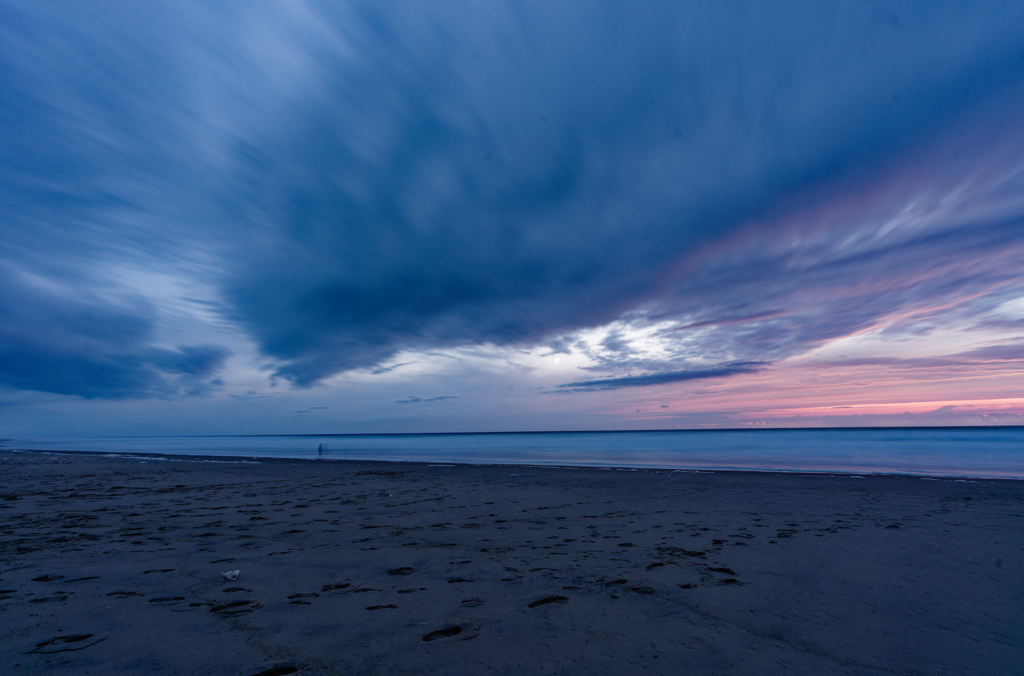 Plage au crépuscule - exemple de photo réussie avec les bons réglages